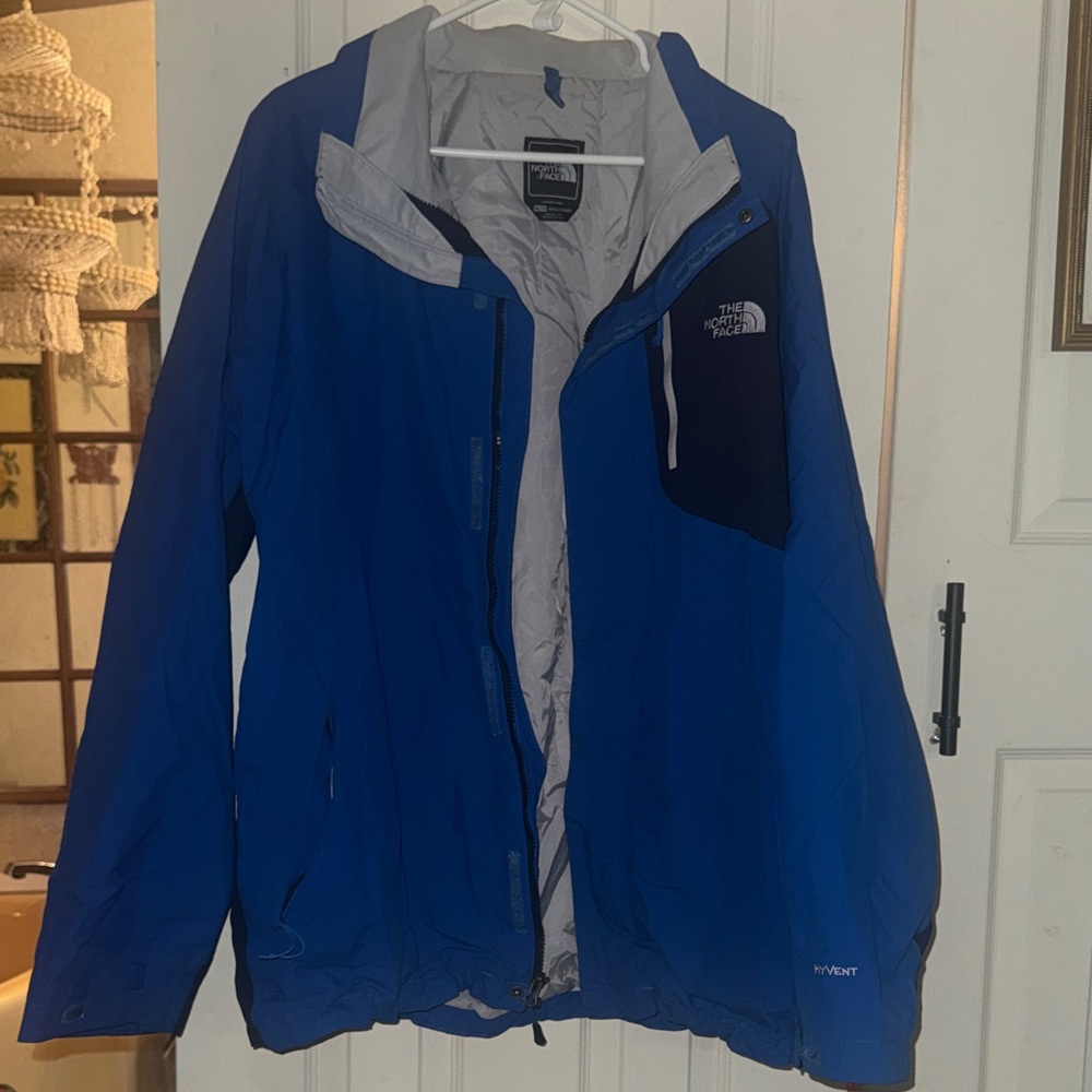 The North Face Men's Blue and Gray Performance Jacket